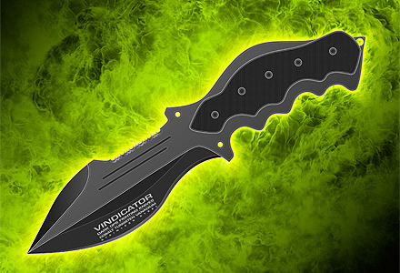 Vindicator Covert Attack Knife - Dark Ops Knives