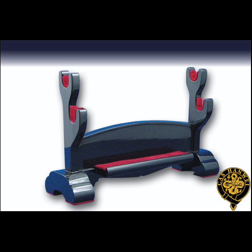 Double Sword Stand, Black Lacquer - Paul Chen Hanwei OH1213