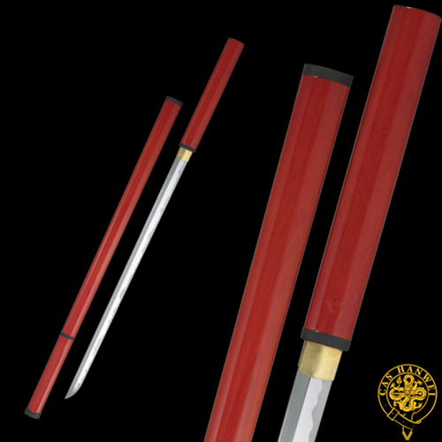 Zatoichi Stick Sword (Red Saya) - Paul Chen Hanwei SH2298
