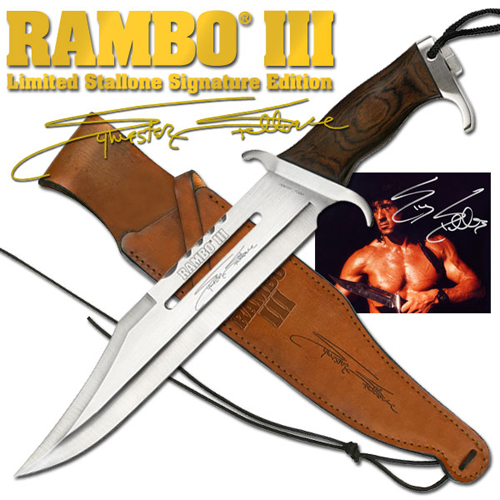 Rambo III Knife - Limited Stallone Signature Edition - MCRB3SS - MC-RB3SS
